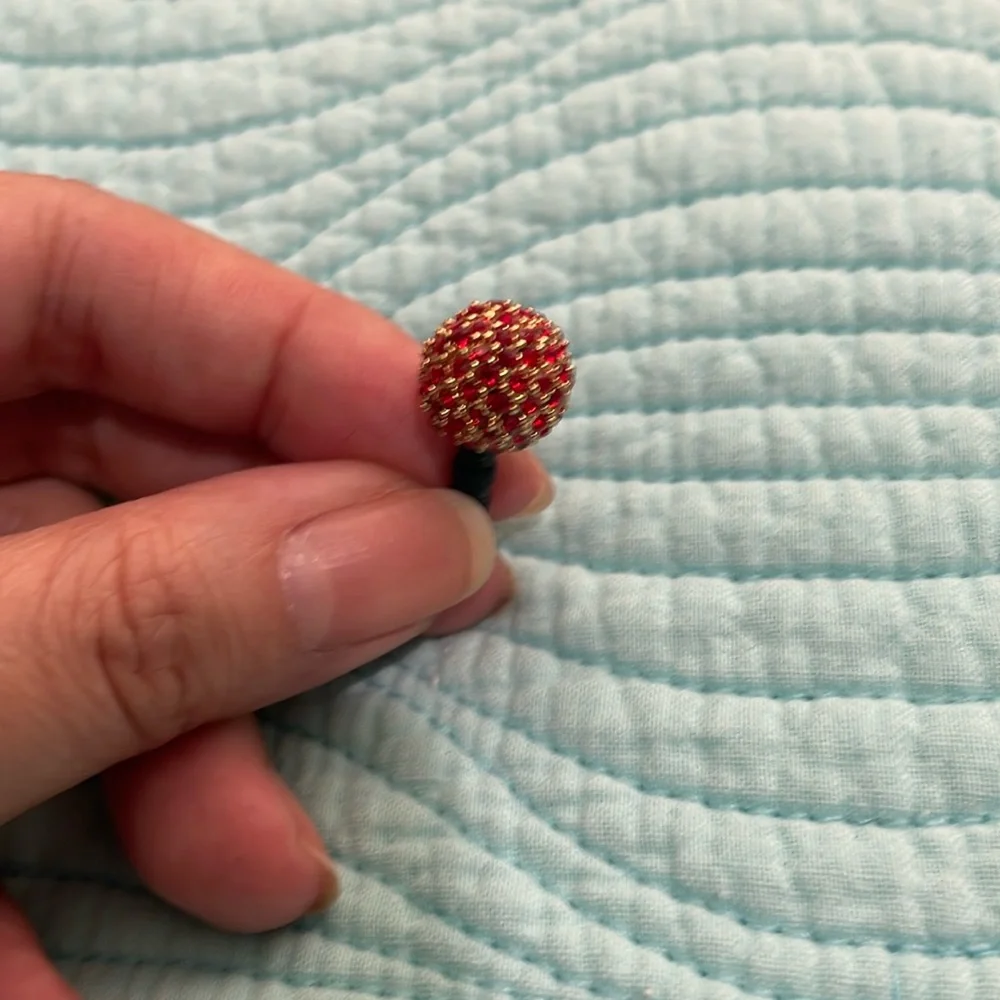 Pave stone phone charm